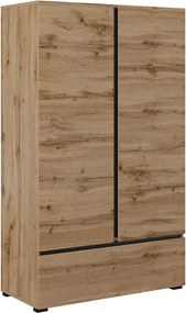 Dulap lemn masiv Orion - Stejar deschis, 89 × 210 × 60 cm