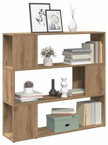 vidaXL Bibliotecă/Separator de cameră, stejar artizanal, 100x24x94 cm