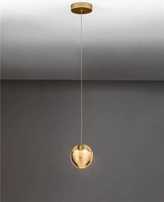 Lustra, Pendul modern LED ALICIA auriu