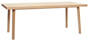 Masă de dining în culoare naturală din lemn de stejar 100x200 cm Herringbone – Hübsch