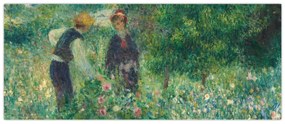 Tablou - Auguste Renoir, Picking Flowers, reproducere (120x50 cm)