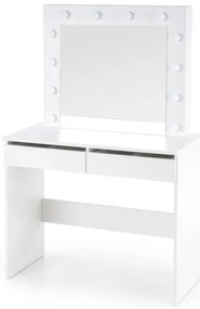 Măsuță de toaletă cu iluminare LED HOLLYWOOD 140x94 cm alb
