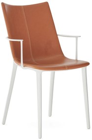 Scaun HHH piele, varianta multipla - Kartell Culoare: Alb / Piele
