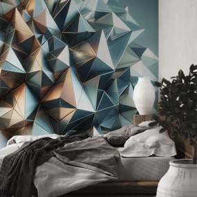 Fototapet - Kaleidoscop 3D de forme (147x102 cm)