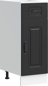 vidaXL Dulap de bază de bucătărie „Kalmar” negru lemn prelucrat