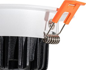 Spot încastrat alb 6,8 cm incl. LED 545 lm Dimmabil IP65 - Gaius
