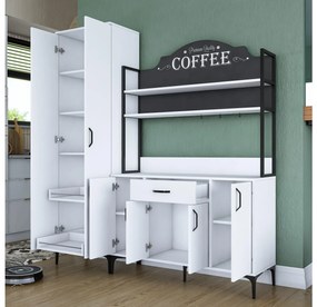 Set dulapuri bucătărie Jenaretta 48 (alb + negru). 1107097