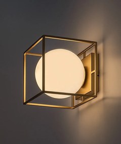 Aplica perete sau tavan pentru exterior IP44 Modane auriu