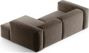 Colțar maro (cu colț pe partea dreaptă/cu șezlong) Bergamo – Cosmopolitan Design