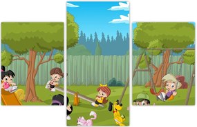 Tablou - Copii la locul de joacă (90x60 cm)