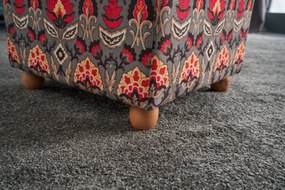 Taburet Bonita Puf Kare, Multicolor