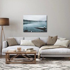Tablou - lacul nordic înghețat (70x50 cm)