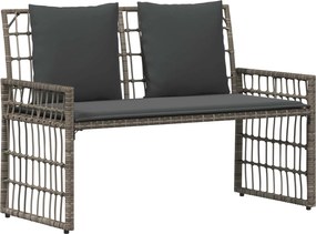 vidaXL Bancă de exterior Simplu Gri și gri închis 116 x 55 x 82 cm