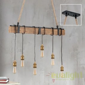 Lustra cu 6 pendule design industrial vintage Cellar HL 6-1651/6 Vintage OR