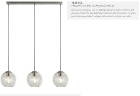 Lustra design modern Pendants 3L 1623-3CL SRT