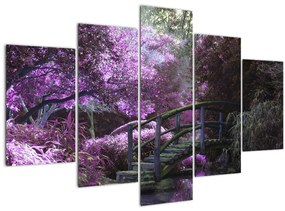 Tablou - copaci violeți (150x105 cm)