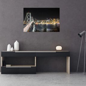 Tablou cu podul Brooklin și New York (90x60 cm)