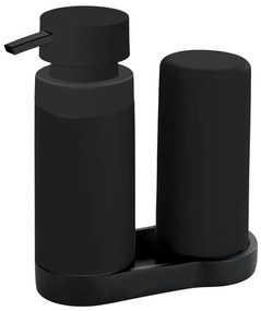 Dispenser săpun și recipient din silicon pentru lichide, set 2-în-1 pentru bucătărie sau baie - 250 ml, WENKO