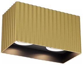 Redo 01-3411 - Spot aplicat DELPHI, 2xGU10/7W/230V, 16,1x8,1 cm, auriu