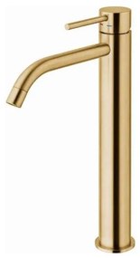 Paffoni - Baterie pentru lavoar LIGHT EXCLUSIVE, finisaj auriu periat