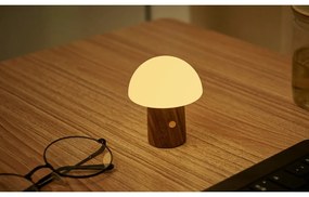 Veioză albă/în culoare naturală închisă LED (înălțime 7 cm) Alice Mushroom – Gingko