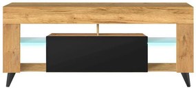 Dulap TV Huricane  (stejar lancaster + negru). 1098729