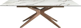 Masa extensibila deosebita design LUX Marble 160-240x100cm