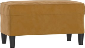 vidaXL Bancă, maro, 70x35x41 cm, catifea