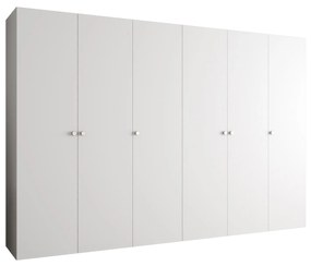 Dulap de haine 300 cm Parna 1 (alb + Argintiu). 1125902