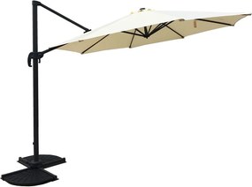 Umbrelă de soare crem 300x300 cm Deluxe – Garden Pleasure