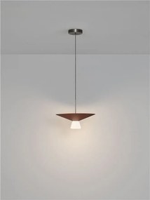 Lustra LED suspendata BARIS Rust Brown 38cm