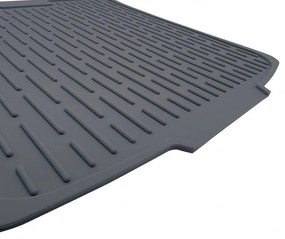 Uscator de vase din silicon KH 1905, 46x40 cm, Suprafata antiderapanta, Marginea de scurgere, Rulare, Gri