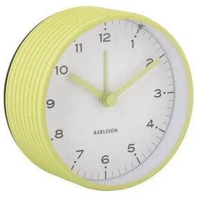 Karlsson 6010GR design ceas cu alarmă galben,diametru 9 cm