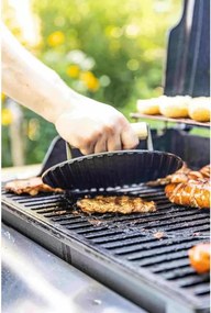 Presa pentru carne Kinghoff KH 1759, 18 cm, Maner lemn, Fonta
