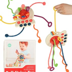 Jucarie Montessori senzoriala pentru bebelusi  rosie