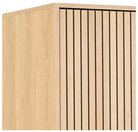 Șifonier în culoare naturală cu aspect de lemn de stejar 99x200x60 cm Albany – Actona