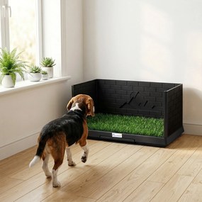PawHut Toaletă pentru câini cu tavă detașabilă, 75 x 51 x 36,5 cm | Aosom Romania