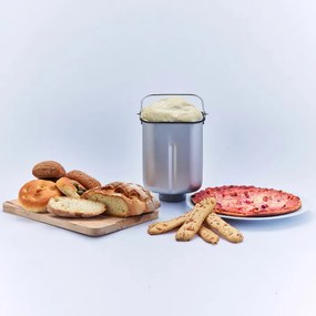 Masina de facut paine Ariete PANEXPRESS 1000 0133/00, 550W, 1 kg, 19 programe, LCD, 3 trepte de coacere, Pornire intarziata 15 h, Inox