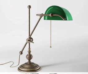Lampa de birou din alama design clasic Banker