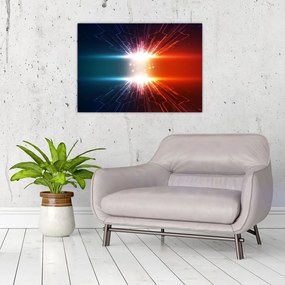 Tablou abstract cu glonț activ (70x50 cm)