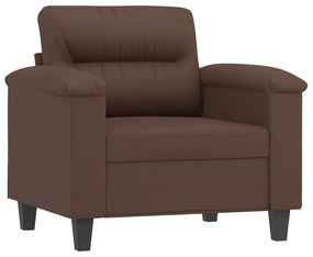 349241 vidaXL Canapea de o persoană, maro, 60 cm, piele ecologică