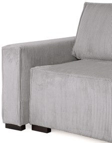 Canapea extensibila cu colt bilateral Culoare Gri Deschis, SMART