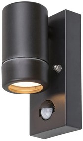 Aplica de perete exterior, cu senzor de miscare, protectie IP44, Medina negru