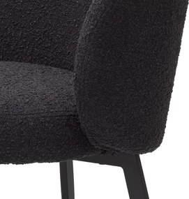 Set de 2 scaune design LUX Lloyd, boucle negru 115994 HZ