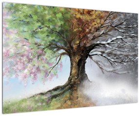 Tablou - Arborele celor patru anotimpuri (90x60 cm)