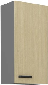 Dulap superior de bucătărie Scarmi 45 G-90 1F (Antracit + Herringbone scandi). 1049751