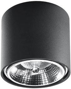 Sollux Lighting Tiube lampă de tavan 1x40 W negru SL.0697