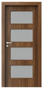 Usa Interior din MDF Porta Laminate CPL Model 5.5 (Culoare: Wenge, Toc: Reglabil 30 cm, Maner: Patrat negru inchidere magnetica, Dimensiune: 60 cm)