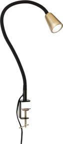 Lampa cu sistem de prindere masa, flexibila cu spot GU10 DOTTY negru