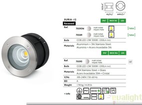 SPOT LED INCASTRABIL DE EXTERIOR SURIA-12 70593N